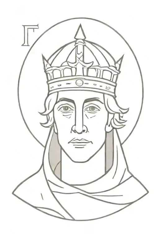king baldwin iv tattoo design idea
