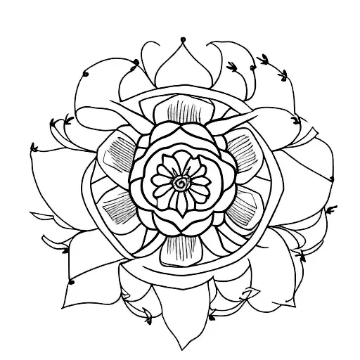 walk Tall with edelweiss tattoo design idea