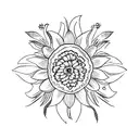 walk Tall with edelweiss tattoo design idea
