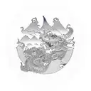 patience perseverence and hardwork tattoo design idea