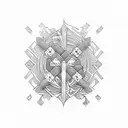 dominoes tattoo design idea