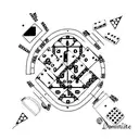 dominoes tattoo design idea