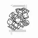 dominoes tattoo design idea