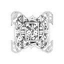 dominoes tattoo design idea