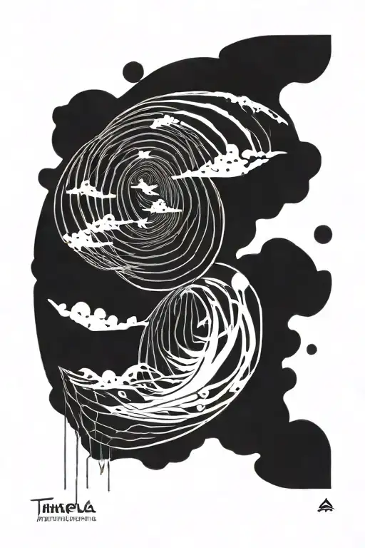 tame Impala currents album cover tattoo design idea