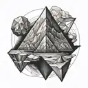 ramiel velaris mountain tattoo design idea
