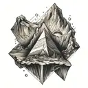 ramiel velaris mountain tattoo design idea