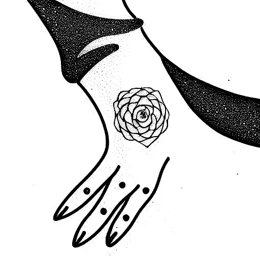 ornament and the word "dreamer" tattoo design idea