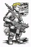 Fallout Vault Boy, Counter Strike Detalied, Modern Warfare 2 tattoo design idea