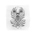 polish flag husaria tattoo design idea