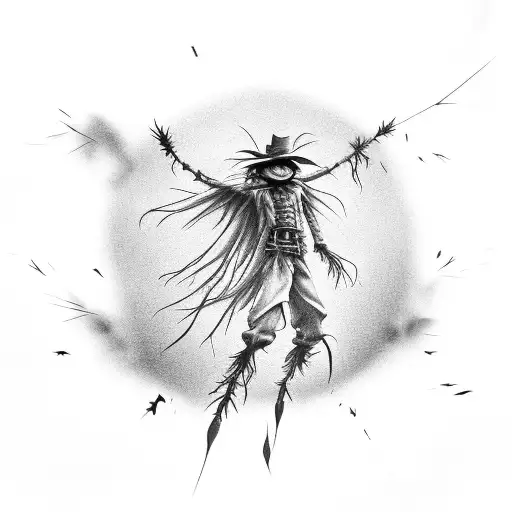 Scarecrow body complete  tattoo design idea