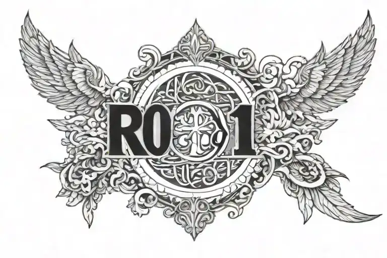 Romans 12 19 tattoo design idea