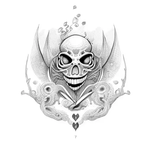 corazon roto tattoo design idea