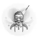 Java programmer sitting behind laptop and coding solution for not solvable problem in crazy boost mode tattoo design idea