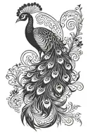 peacock tattoo design idea
