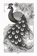 peacock tattoo design idea