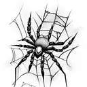 Spider tattoo design idea