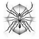 Spider tattoo design idea