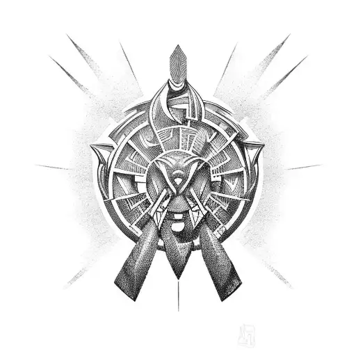 Atlas from greek mythology tattoo design idea