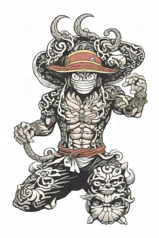 One Piece anime tattoo design idea