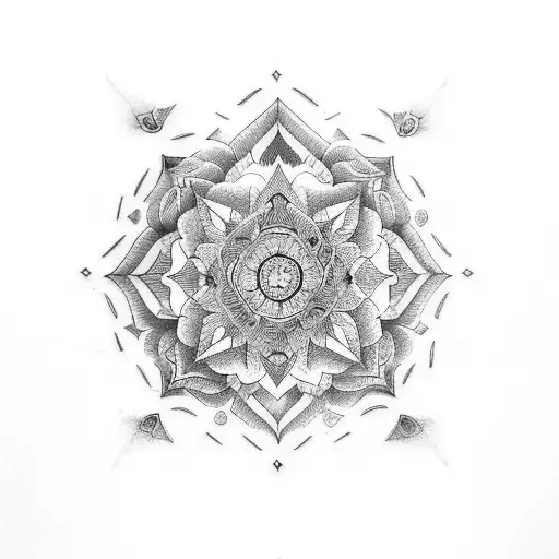 long and narrow spine tattoo, mandala styled, bit fuller at the bottom to cover my old tattoo that i have at l tattoo design idea