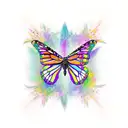 monarch butterfly tattoo design idea