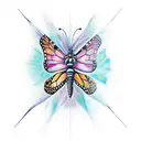 monarch butterfly tattoo design idea