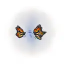 monarch butterfly tattoo design idea