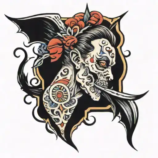 silent cry tattoo design idea