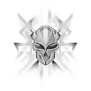 cyber cross tattoo design idea