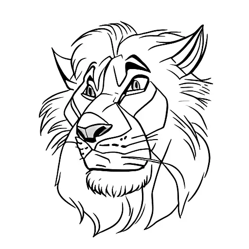 mufasa y simba tattoo design idea