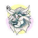 mufasa y simba tattoo design idea