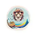 mufasa y simba tattoo design idea