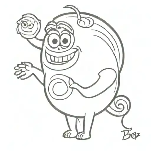 Boo monsters inc tattoo design idea
