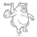 Boo monsters inc tattoo design idea