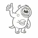 Boo monsters inc tattoo design idea