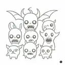 Boo monsters sa only head tattoo design idea