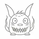 Boo monsters sa only head tattoo design idea