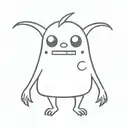 Boo monsters sa only head tattoo design idea