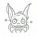 Boo monsters sa only head tattoo design idea
