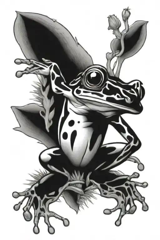 posion dart frog tattoo design idea