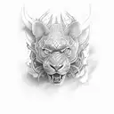 Año 2000 tattoo design idea