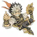 asta black clover tattoo design idea