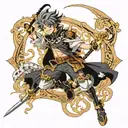 asta black clover tattoo design idea