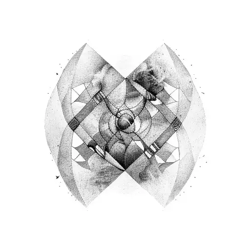 A portrait of Chris Martin from Coldplay merging with a cosmic nebula tattoo design idea