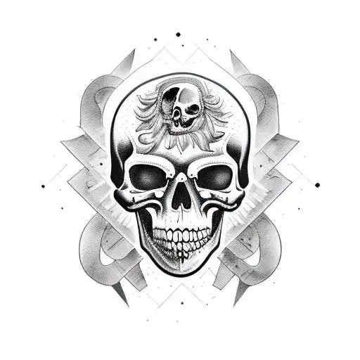 memento mori tattoo design idea