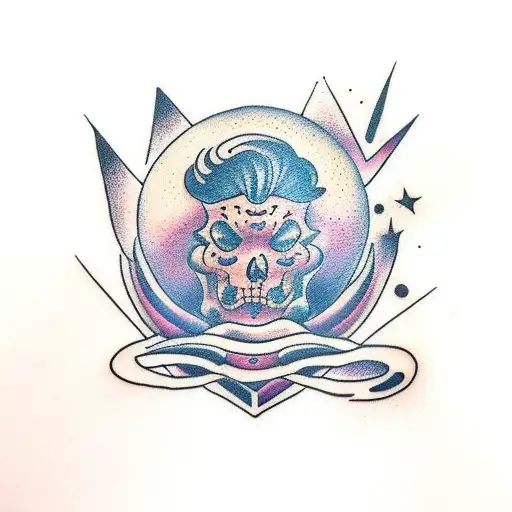 sol e lua tattoo design idea