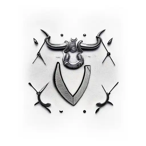 a knife incriped with :i have no enemies tattoo design idea