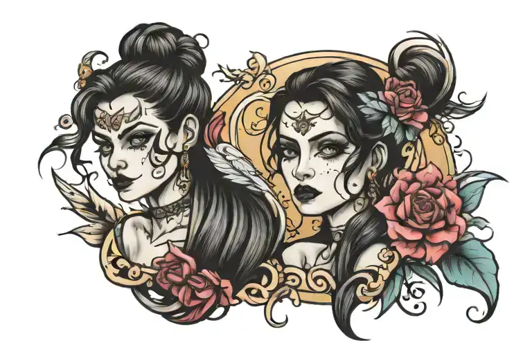 lavinia and strip tattoo design idea