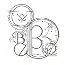 I want to get a tattoo with the letters corresponding to B and Z in the Enochian alphabet. I want the tattoo to mean som tattoo design idea